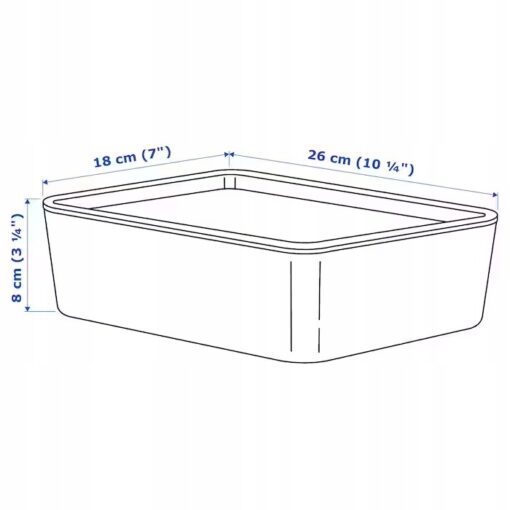IKEA KUGGIS POJEMNIK Z POKRYWKĄ CZARNY - obrazek 7