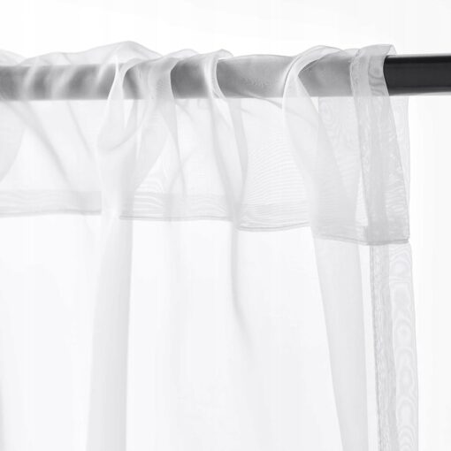 IKEA TERESIA FIRANA BIAŁA 145X300 CM 2 SZTUKI - obrazek 2