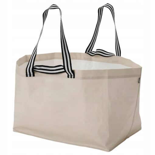 IKEA GORSNYGG TORBA NA ZAKUPY DUŻA BEŻOWA 71 LITRÓW 57x37x39 CM
