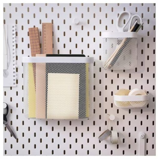 IKEA SKADIS POJEMNIKI DO TABLICY PERFOROWANEJ 3szt - obrazek 4