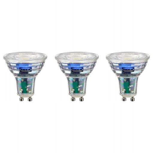 IKEA SOLHETTA ŻARÓWKA LED GU10 345 LUMENÓW 3 SZT.