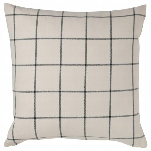 IKEA SPIKKLUBBA POSZEWKA PODUSZKI KREMOWA W KRATKĘ