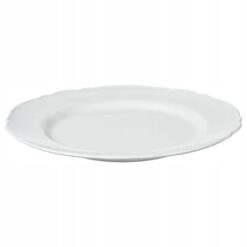 IKEA UPPLAGA TALERZ OBIADOWY BIAŁY 28 cm