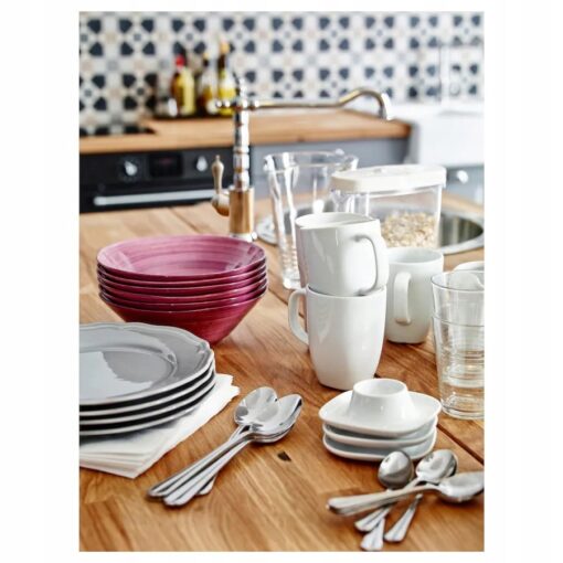 IKEA VARDERA KUBEK BIAŁY PORCELANA TRWAŁY DO ZMYWARKI 300 ML - obrazek 4