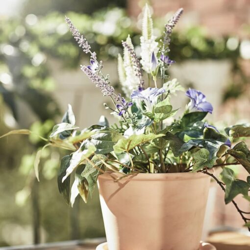 IKEA MUSKOTBLOMMA DONICZKA Z PODSTAWKĄ TERAKOTA 12 CM - obrazek 6