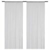 IKEA HILDRUN FIRANA BIAŁA W KROPKI 2 SZT. 145X300 CM
