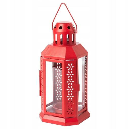 IKEA ENRUM LATARENKA CZERWONA 22 CM
