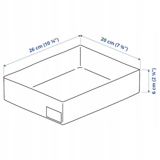 IKEA STUK ORGANIZER BIAŁY 26x20x6 CM - obrazek 4