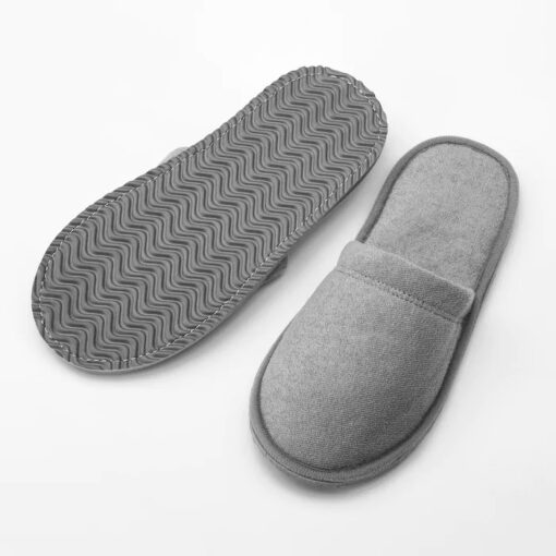 IKEA TASJON KAPCIE DOMOWE SZARE L/XL ROZMIAR 40/43 - obrazek 2