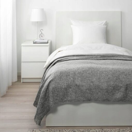 IKEA INGRUN KOC PLED SZARY 130x170 - obrazek 3