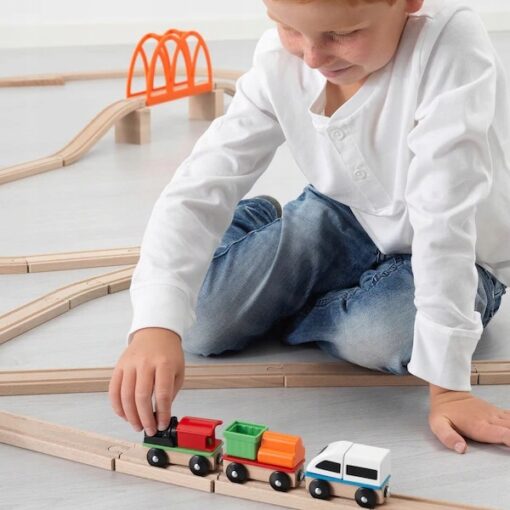 IKEA LILLABO KOLEJKA CIUCHCIA WAGONIKI ZABAWKA 3 SZT. - obrazek 6
