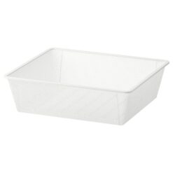 IKEA JONAXEL KOSZ DRUCIANY NA UBRANIA BIAŁY 50X51X15CM