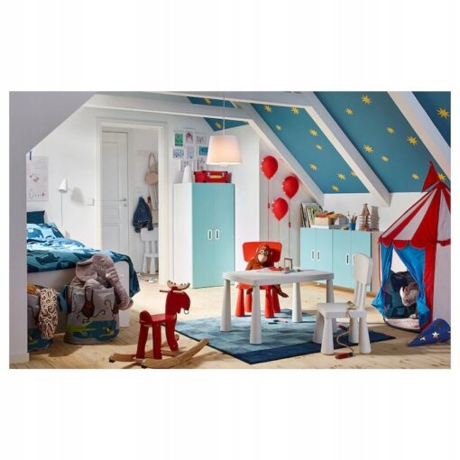 IKEA MAMMUT KRZESŁO DZIECIĘCE BIAŁE DLA DZIECKA - obrazek 3
