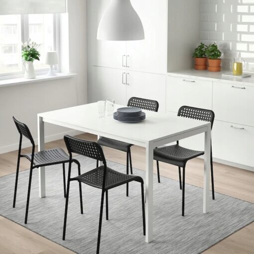 IKEA ADDE KRZESŁO DO JADALNI CZARNE - obrazek 2