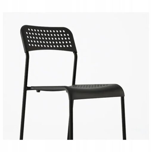 IKEA ADDE KRZESŁO DO JADALNI CZARNE - obrazek 3