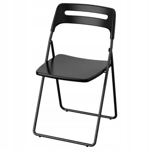 IKEA NISSE KRZESŁO SKŁADANE ROZKŁADANE CZARNE