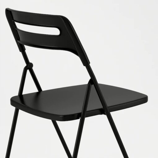 IKEA NISSE KRZESŁO SKŁADANE ROZKŁADANE CZARNE - obrazek 4