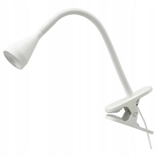 IKEA NAVLINGE LAMPA LED LAMPKA REFLEKTOR Z KLAMRĄ BIAŁY