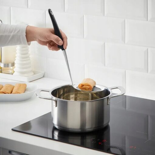 IKEA HJALTE ŁYŻKA KUCHENNA CEDZAKOWA STAL 34 CM - obrazek 2