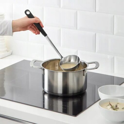 IKEA HJALTE ŁYŻKA KUCHENNA CHOCHLA DO ZUPY 34 CM - obrazek 2