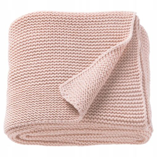 IKEA INGABRITTA NARZUTA BLADY RÓŻ PLED KOC 130x170