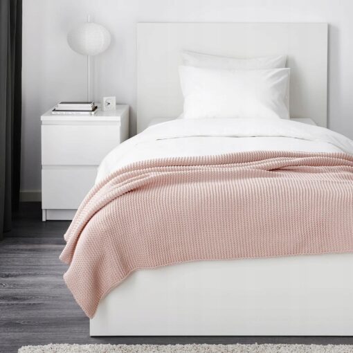 IKEA INGABRITTA NARZUTA BLADY RÓŻ PLED KOC 130x170 - obrazek 4
