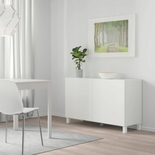 IKEA STUBBARP NOGI DO MEBLI BIAŁE 44x44x100 mm 2 SZT. - obrazek 2