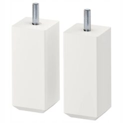 IKEA STUBBARP NOGI DO MEBLI BIAŁE 44x44x100 mm 2 SZT.