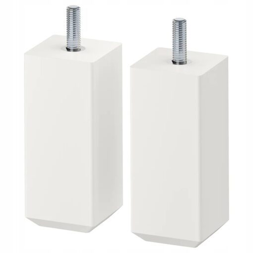 IKEA STUBBARP NOGI DO MEBLI BIAŁE 44x44x100 mm 2 SZT.