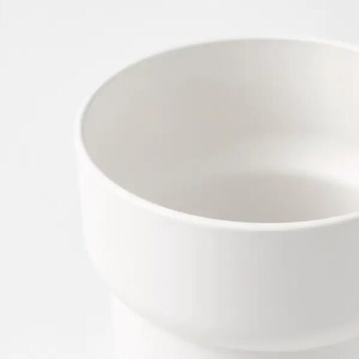 IKEA FORENLIG OSŁONA DONICZKI DONICZKA BIAŁA 12 CM - obrazek 3