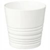 IKEA MUSKOT OSŁONA DONICZKI DONICZKA BIAŁA 9 CM