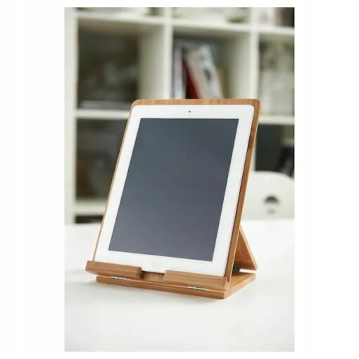 IKEA GRIMAR PODSTAWKA NA TABLETA POD TABLET DREWNIANA 26x20 CM - obrazek 4