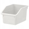 IKEA SOCKERBIT POJEMNIK Z POKRYWKĄ BIAŁY 19X26X15 CM