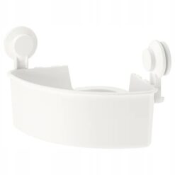 IKEA TISKEN PÓŁKA PRYSZNICOWA NAROŻNA BIAŁA 30X20X17 CM