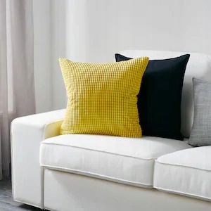 IKEA GULLKLOCKA POSZEWKA DO PODUSZKI ŻÓŁTA 50x50 CM - obrazek 2
