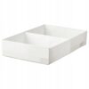 IKEA STUK PUDEŁKO Z PRZEGRÓDKAMI BIAŁE 34X51X10 CM