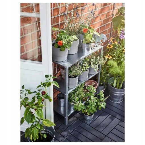 IKEA HYLLIS REGAŁ NA WEWNĄTRZ / ZEWNĄTRZ STAL 60x27x74 - obrazek 6