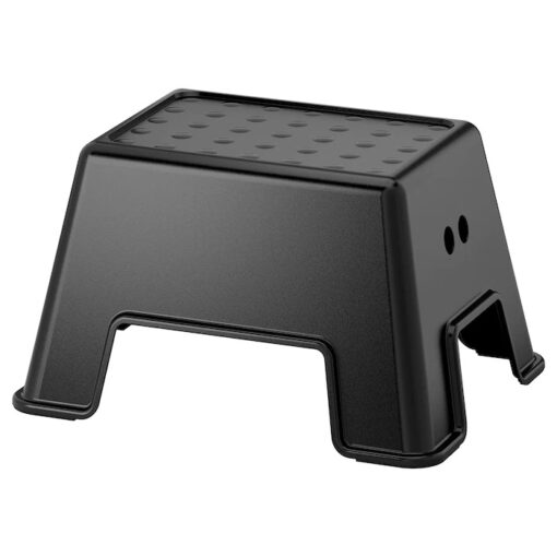 IKEA BOLMEN STOŁEK ZE SCHODKIEM CZARNY