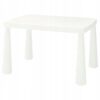 IKEA MAMMUT STOLIK DZIECIĘCY ŁAWA BIAŁY 77X55X48 CM