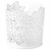IKEA SAMVERKA ŚWIECZNIK NA ŚWIECZKI ŚWIECĘ BIAŁY 8 CM