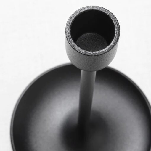 IKEA FULLTALIG ŚWIECZNIK 3 SZTUKI CZARNY - obrazek 2
