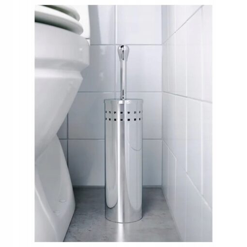 IKEA BAREN SZCZOTKA DO WC TOALETOWA STAL NIERDZEWNA - obrazek 2