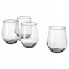 IKEA IVRIG SZKLANKA ZESTAW 4 SZTUKI SZARE 450 ML