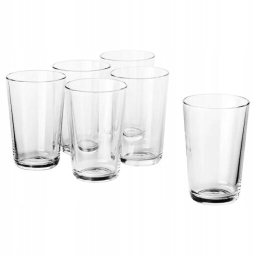 IKEA 365+ SZKLANKA ZESTAW SZKLANEK 6 SZTUK SZKŁO 300 ML