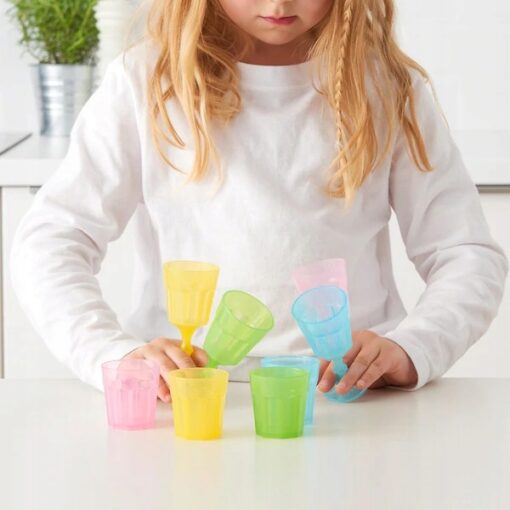 IKEA DUKTIG SZKLANKI PLASTIKOWE DLA DZIECI 8 SZT. - obrazek 2