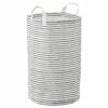 IKEA KLUNKA TORBA NA PRANIE DO PRZECHOWYWANIA BIAŁA / CZARNA 60 L
