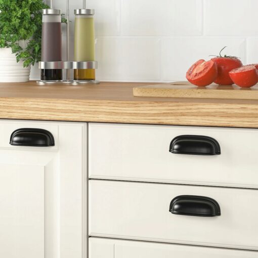 IKEA ENERYDA UCHWYT MEBLOWY CZARNY 89 MM 2 SZT. - obrazek 2