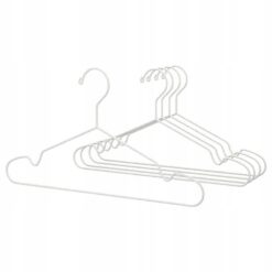 IKEA STAJLIG WIESZAK NA UBRANIA STAL BIAŁY 5 SZT.