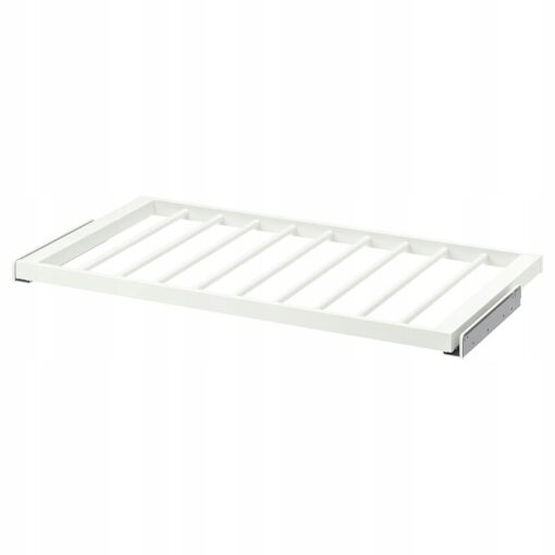 IKEA KOMPLEMENT WIESZAK WYSUWANY NA SPODNIE BIAŁY 100x58 cm