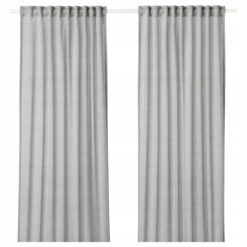 IKEA HILJA ZASŁONA SZARA 2 SZT. 145X300 CM